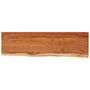 Voir la diapositive 2 : VIDAXL Dessus de table 140x40x2,5 cm rectangulaire bois massif acacia