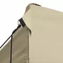 VIDAXL Tente de reception pliable avec 3 parois 3x4 m Acier Creme
