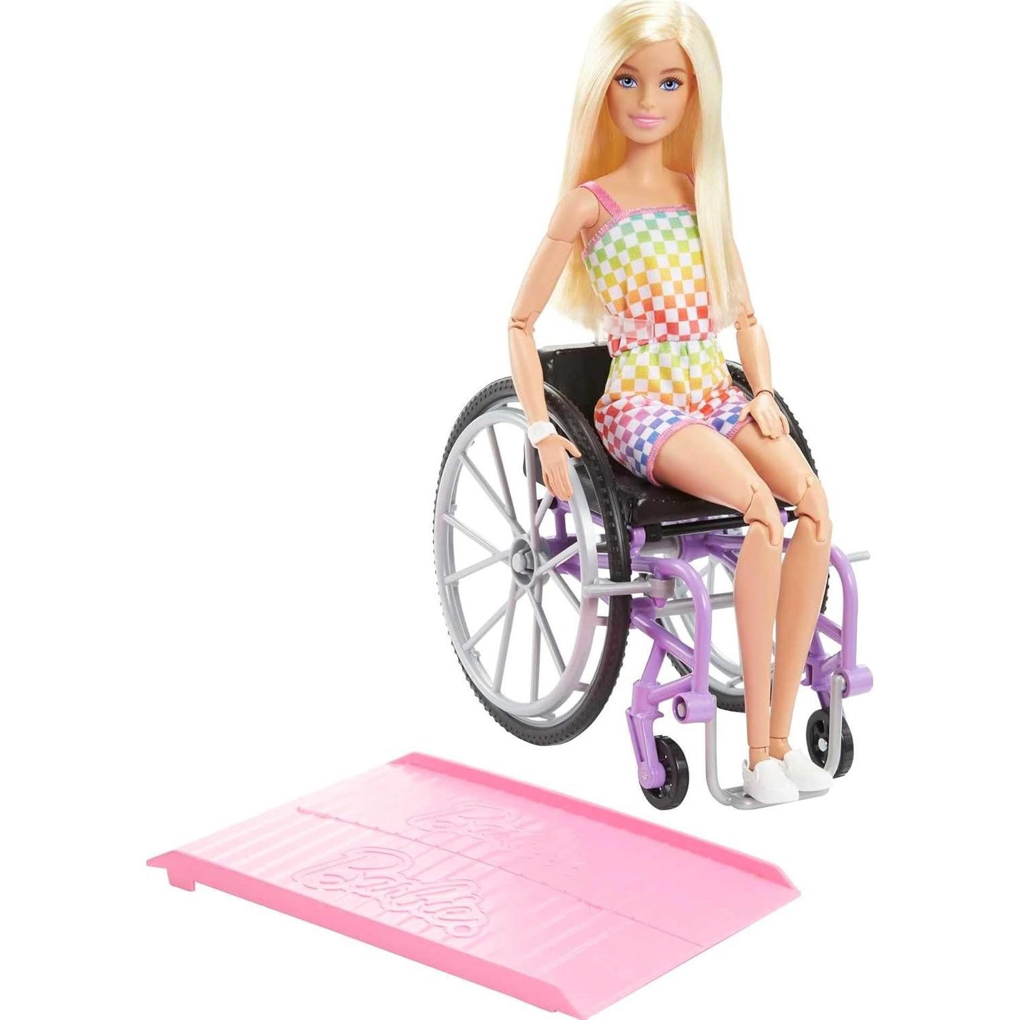Voir la diapositive 2 : MATTEL Barbie Fashionistas - Poupée mannequin avec fauteuil roulant