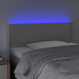 Voir la diapositive 3 : VIDAXL Tete de lit a LED Gris 80x5x78/88 cm Similicuir
