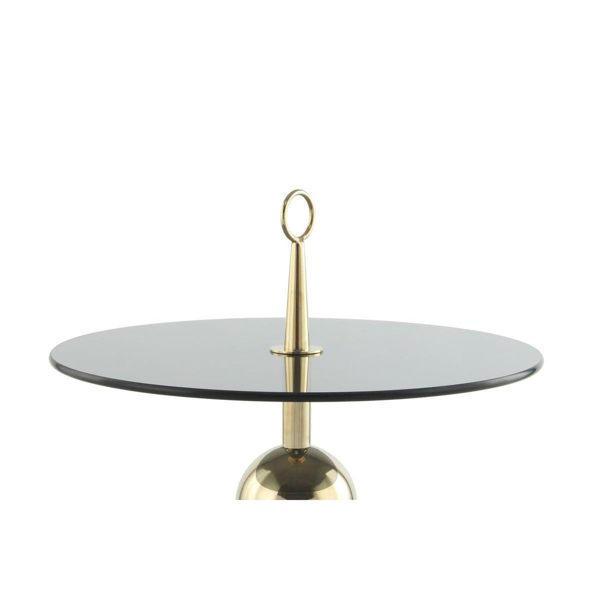 Voir la diapositive 2 : Paris Prix Table d'appoint design  rodriga  53cm or & gris