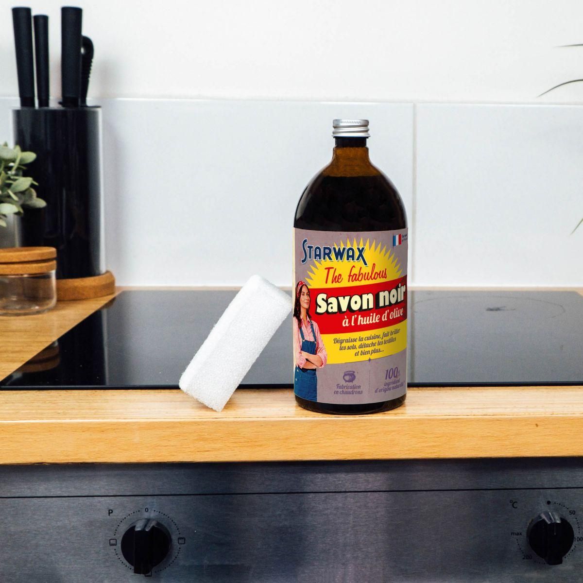 Starwax Nettoyant SAVON NOIR À L'HUILE D'OLIVE 1L