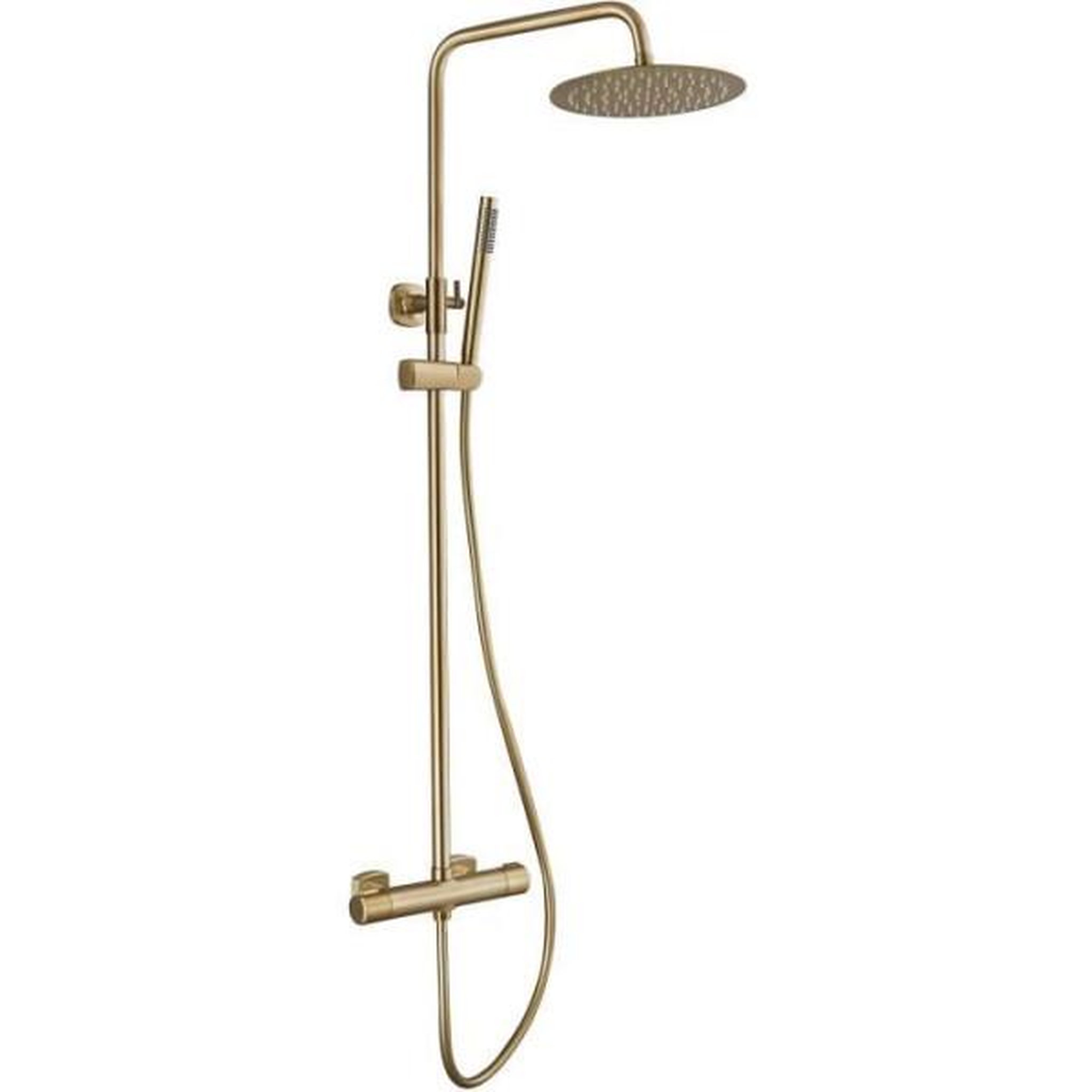 MARKET24 Colonne de douche avec robinetterie Thermostatique - EDOUARD ROUSSEAU - DODDY - Laiton brossé