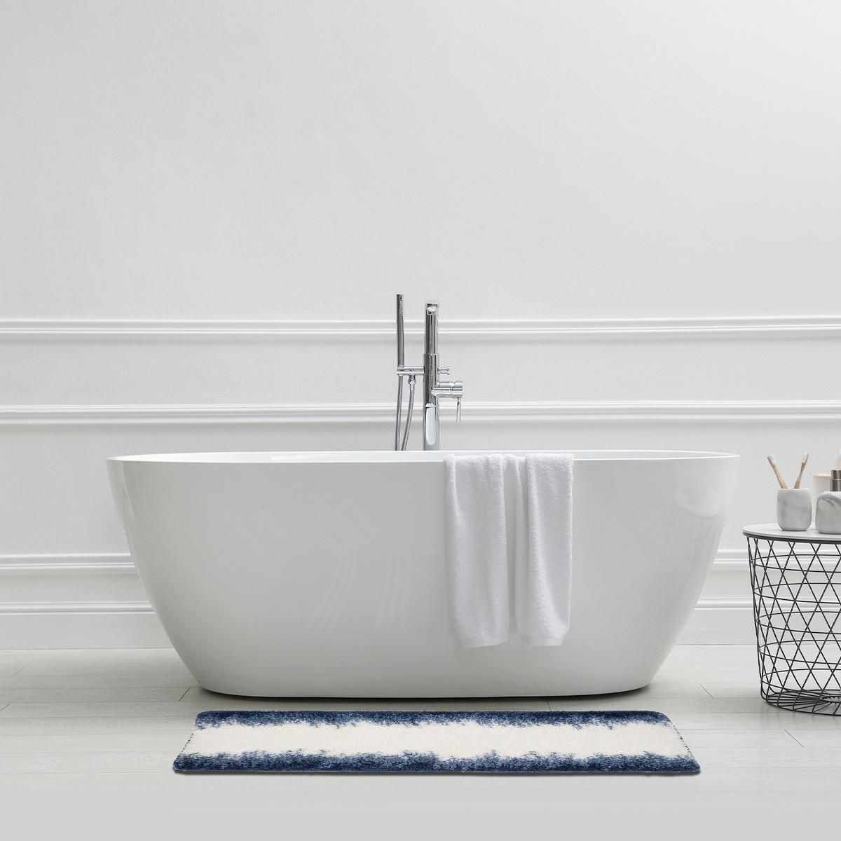 GUY LEVASSEUR Tapis de bain déco en polyester 60x120cm