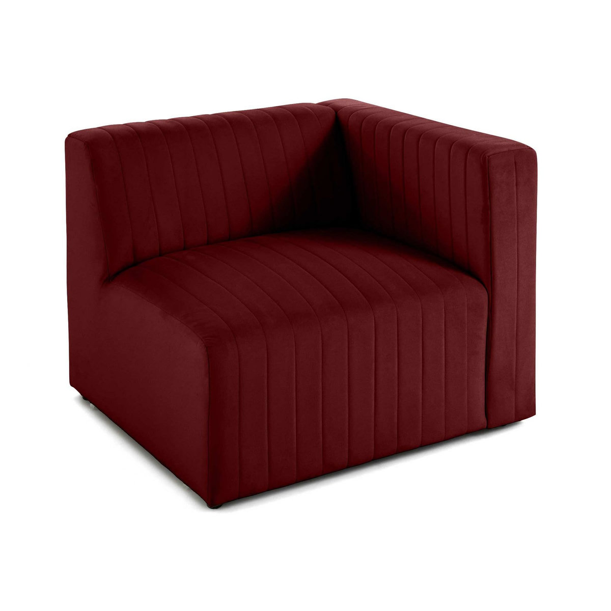 LISA DESIGN Nova - module d'assise droit - en velours