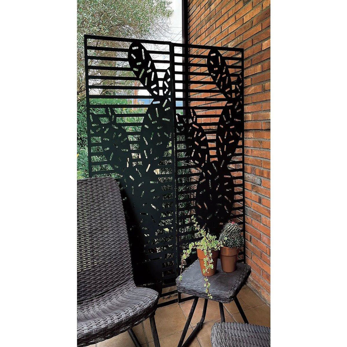 Habitat et Jardin Panneau décoratif -   Cactus   - Lot de 4 - 0.60 x 1.50 m - Vert