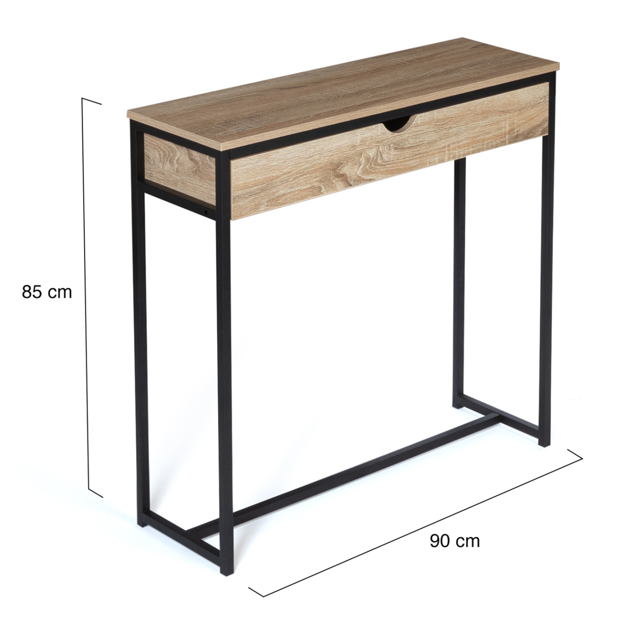 Voir la diapositive 6 : ID MARKET Console 1 tiroir detroit design industriel