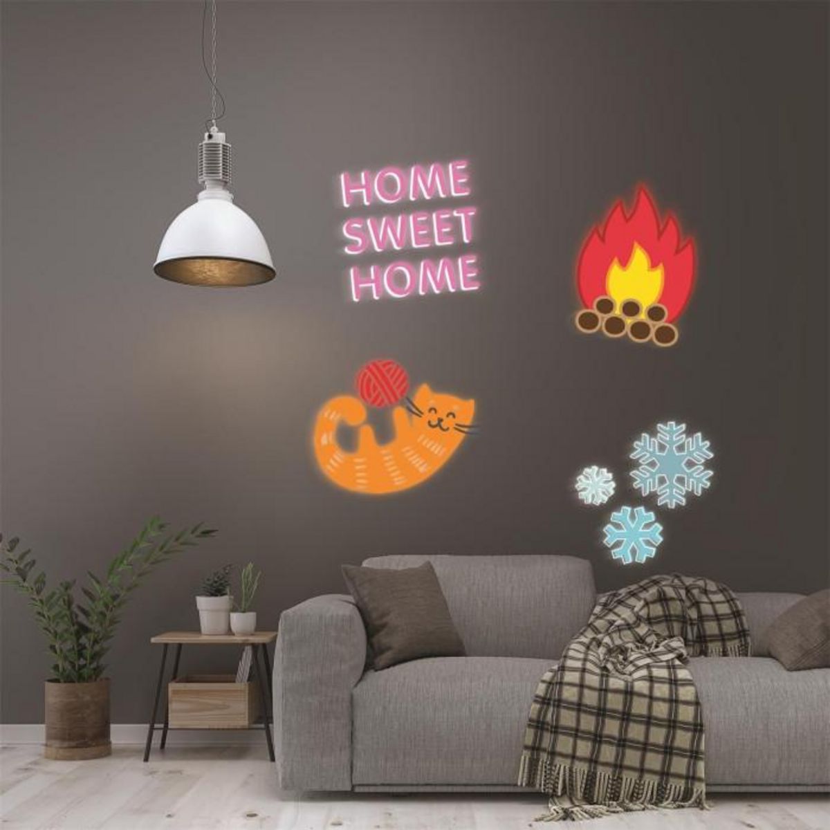 Paris Prix Projecteur à Led Design  4 Disques  16cm Noir