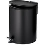 Voir la diapositive 1 : Kela line Poubelle à pédale 5l noir - 23702