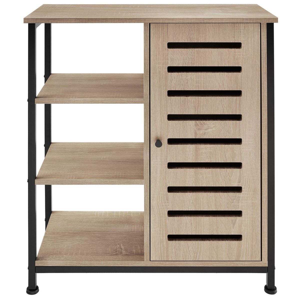 tectake Buffet style industriel Bois clair industriel, Chêne Sonoma