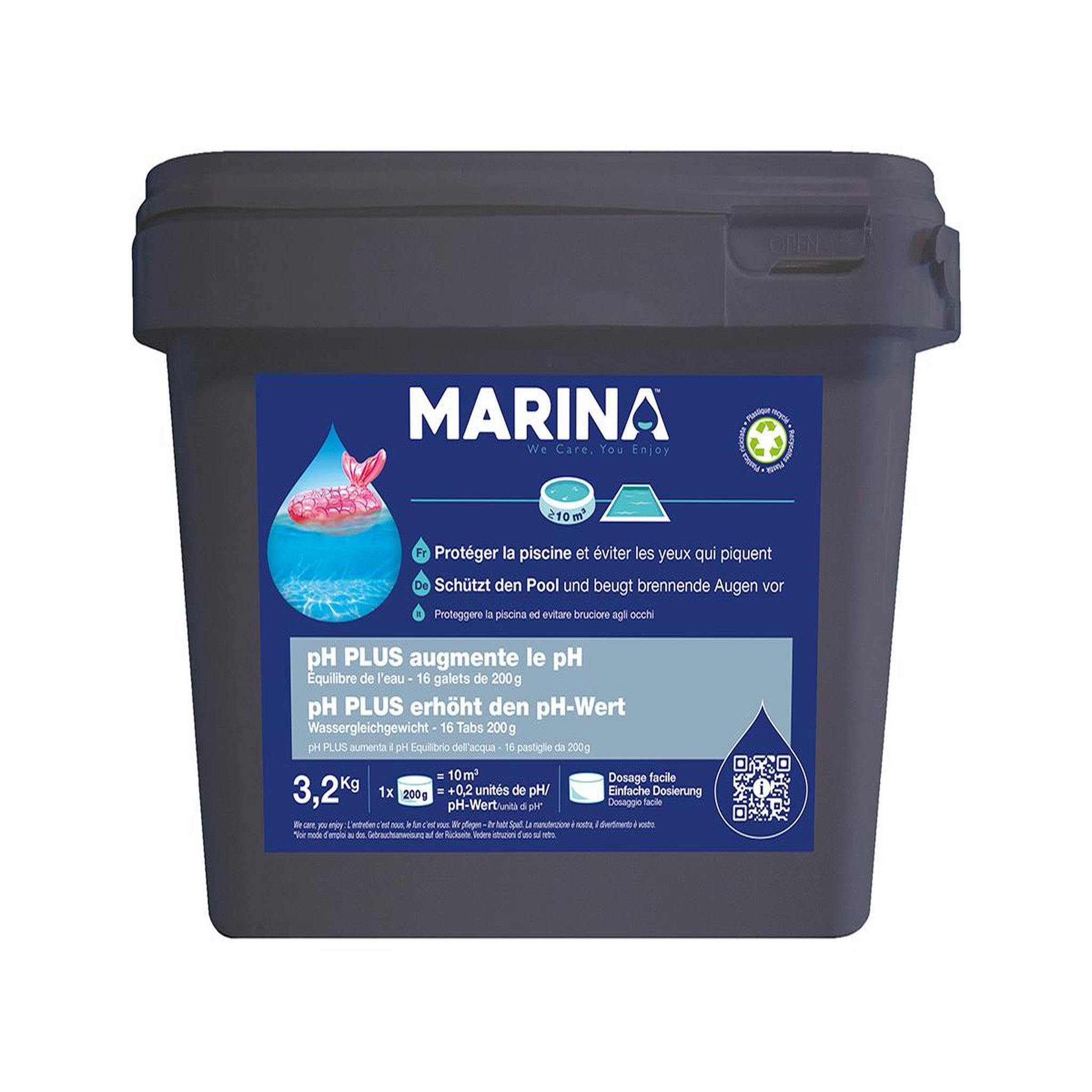 MARINA pH plus galets pré-dosés pour 10 m³ 3,2 kg - Marina