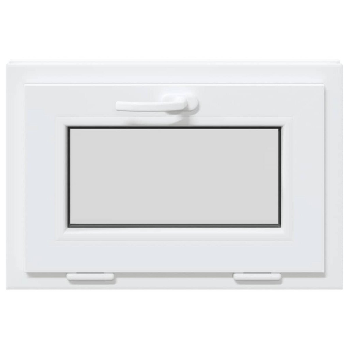 VIDAXL Fenetre de sous-sol RISOR 60x40 cm inclinable 2 vitrages blanc