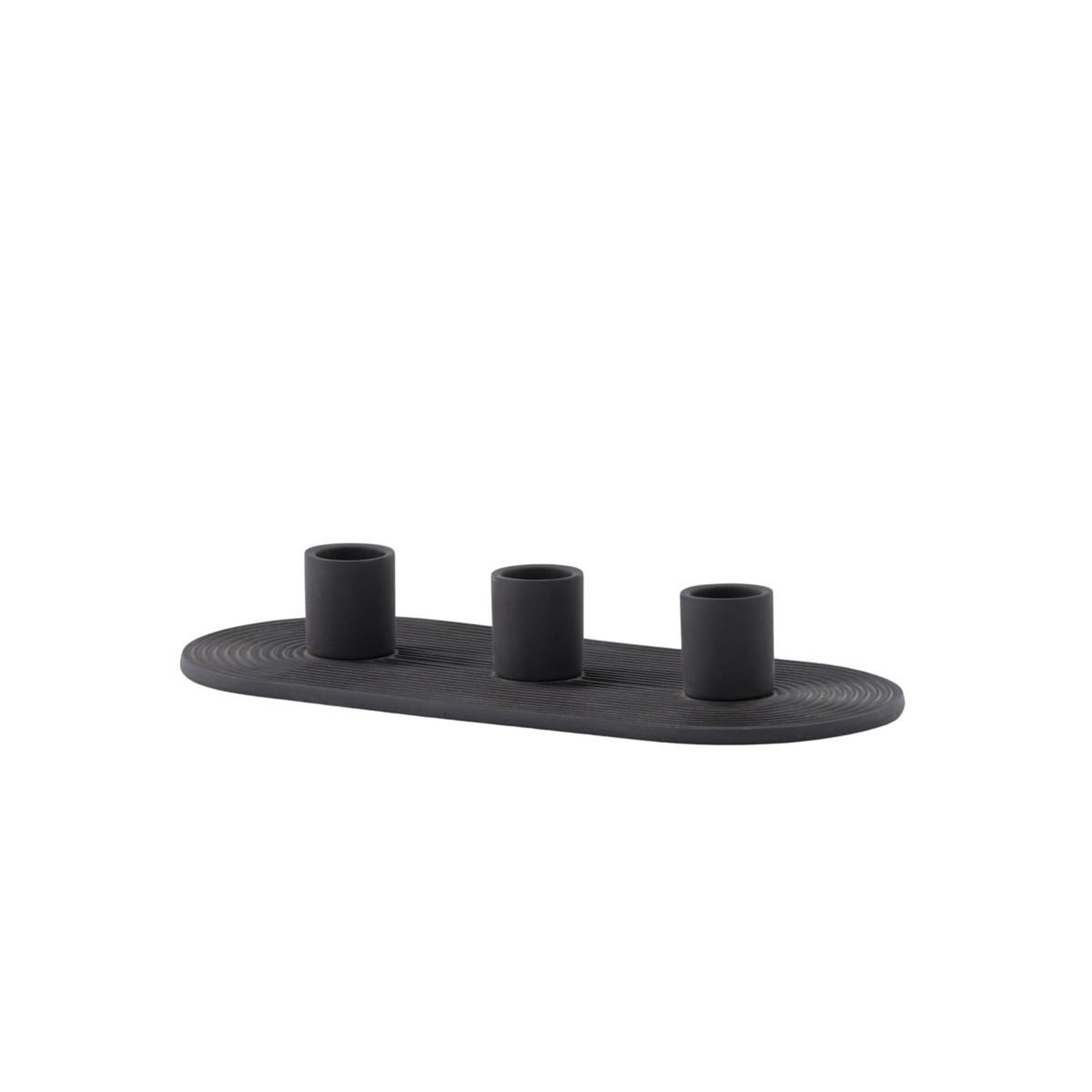 Voir la diapositive 4 : Paris Prix Bougeoir en argile 3 bougies  dian  24cm noir