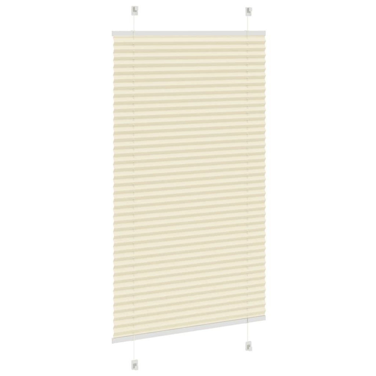 VIDAXL Store plisse creme 70x100 cm largeur du tissu 69,4 cm polyester