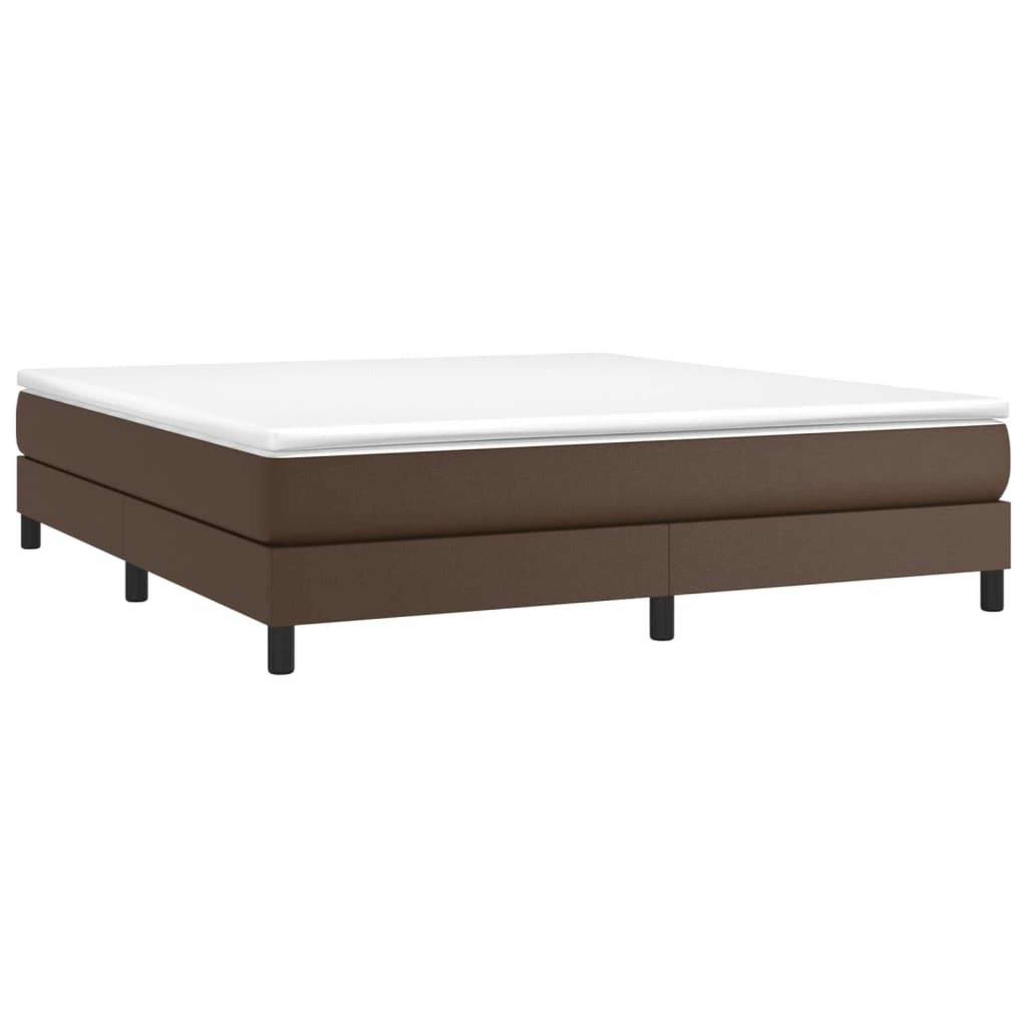 Voir la diapositive 3 : VIDAXL Cadre de lit sans matelas marron 180x200 cm similicuir