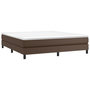Voir la diapositive 3 : VIDAXL Cadre de lit sans matelas marron 180x200 cm similicuir