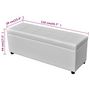 Voir la diapositive 5 : VIDAXL Banc long de rangement Bois Blanc