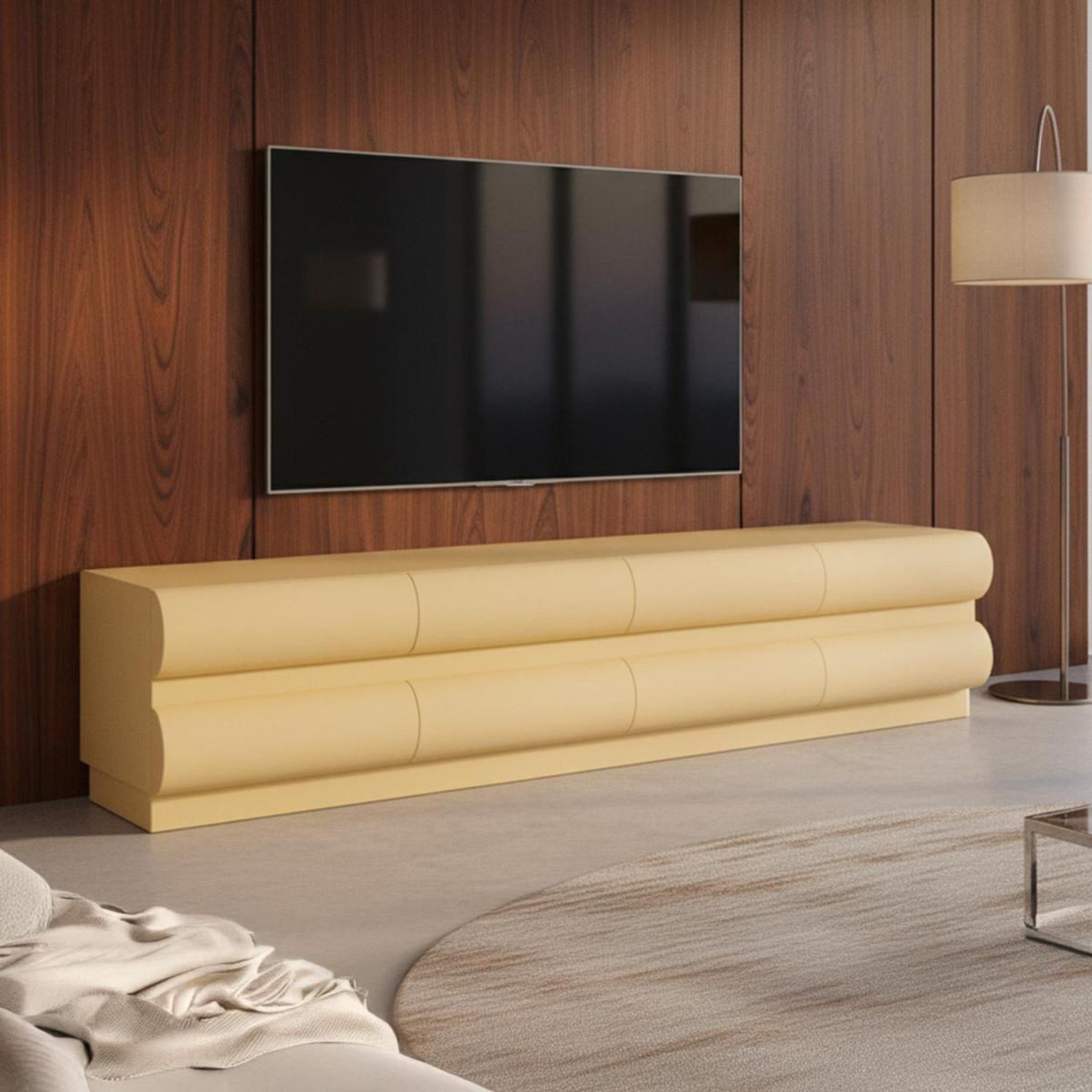 Voir la diapositive 6 : Paris Prix Meuble tv 8 tiroirs  sherazade  180cm beige