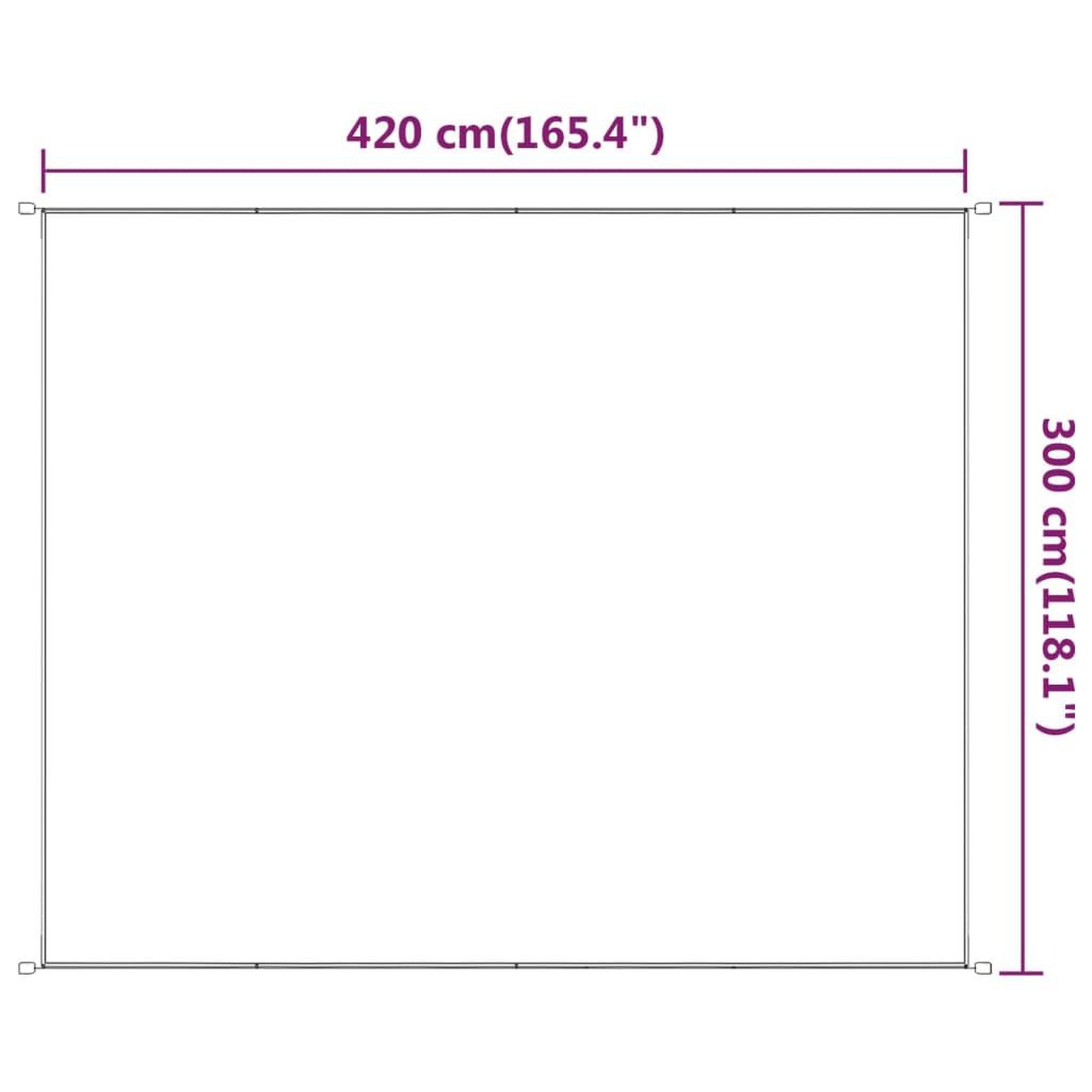 Voir la diapositive 6 : VIDAXL Auvent vertical Anthracite 300x420 cm Tissu oxford