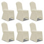 Voir la diapositive 1 : VIDAXL Housse creme extensible pour chaise 6 pieces