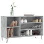 Voir la diapositive 3 : VIDAXL Armoire a chaussures Gris beton 102x36x60 cm Bois d'ingenierie