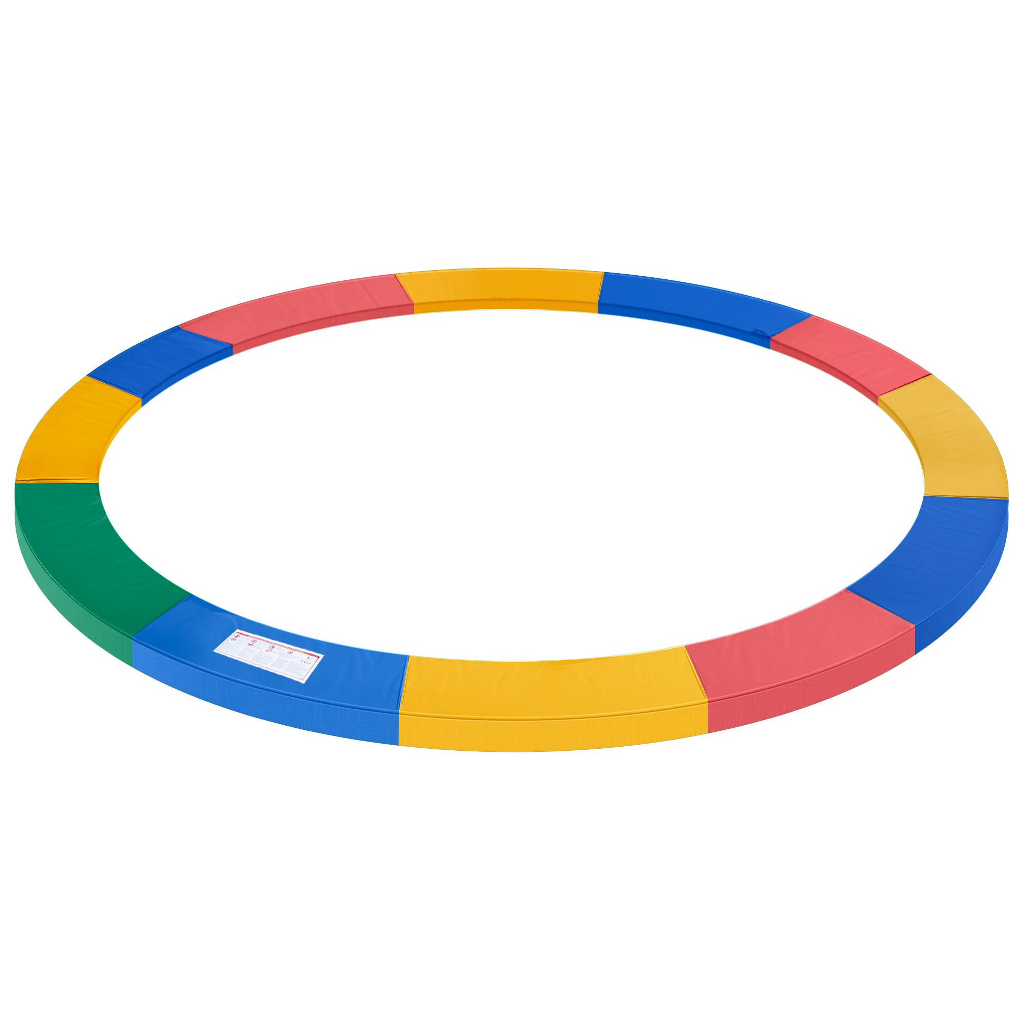 HOMCOM Couvre-ressort trampoline Ø 366 cm PVC PE haute densité rembourrage 15 mm multicolore