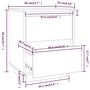 Voir la diapositive 6 : VIDAXL Tables de chevet 2 pcs Blanc 40x35x50 cm Bois de pin solide