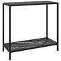 Voir la diapositive 1 : VIDAXL Table console Noir 80x35x75 cm Verre trempe