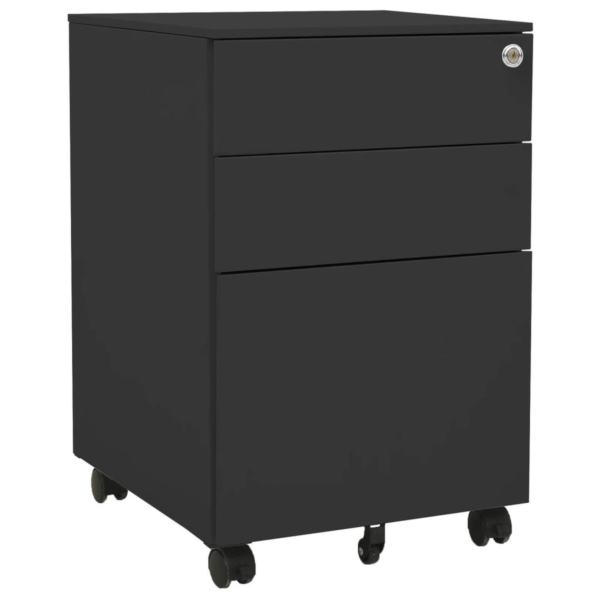 Voir la diapositive 1 : VIDAXL Classeur mobile Anthracite 39x45x60 cm Acier