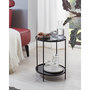 Voir la diapositive 3 : Paris Prix Table d'Appoint Ronde Design  Zeko  51cm Noir