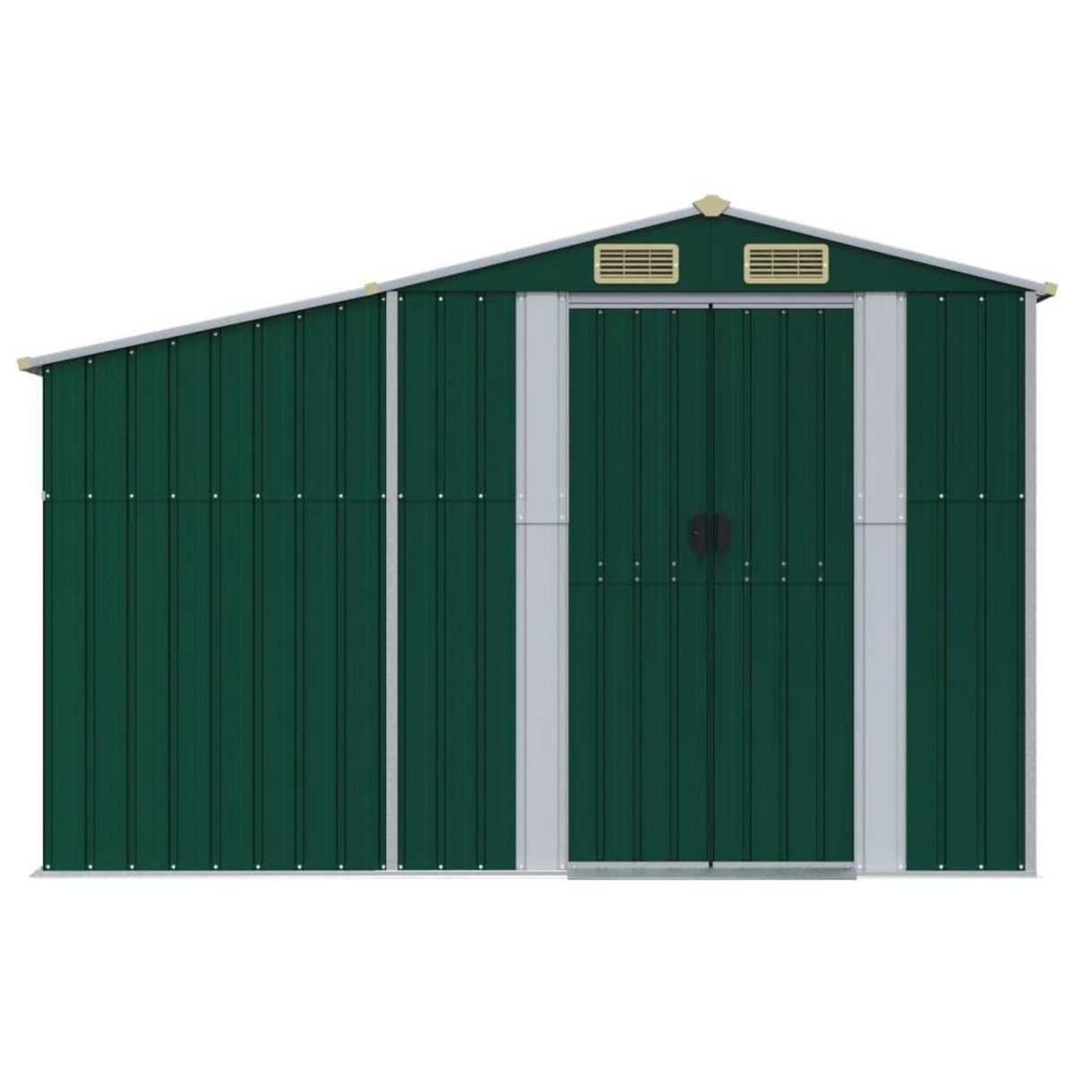 VIDAXL Abri de jardin vert 277x279x179 cm acier galvanise