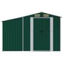 Voir la diapositive 4 : VIDAXL Abri de jardin vert 277x279x179 cm acier galvanise