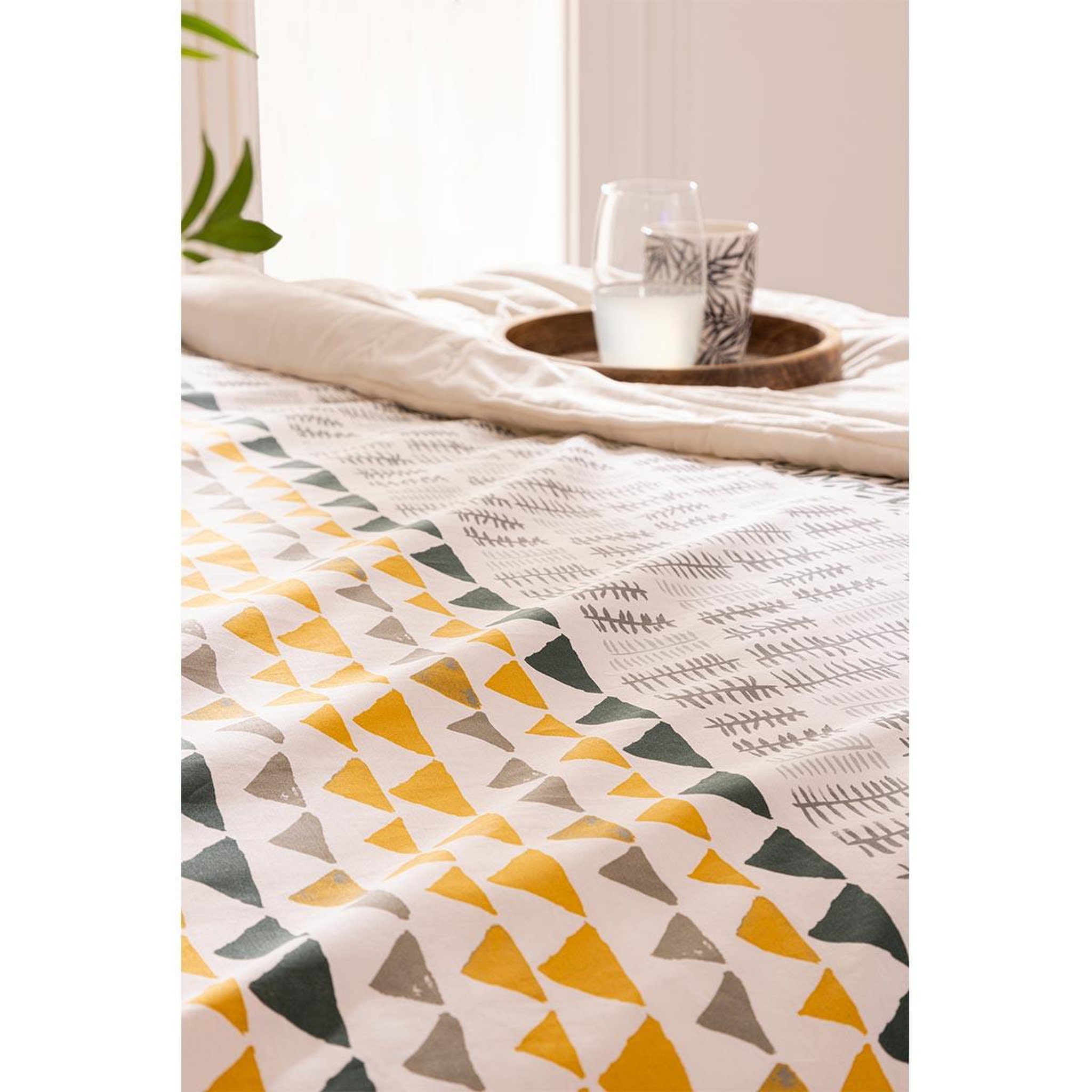 Voir la diapositive 2 : ATMOSPHERA Parure de lit 3 pièces  aquar  240x220cm multicolore