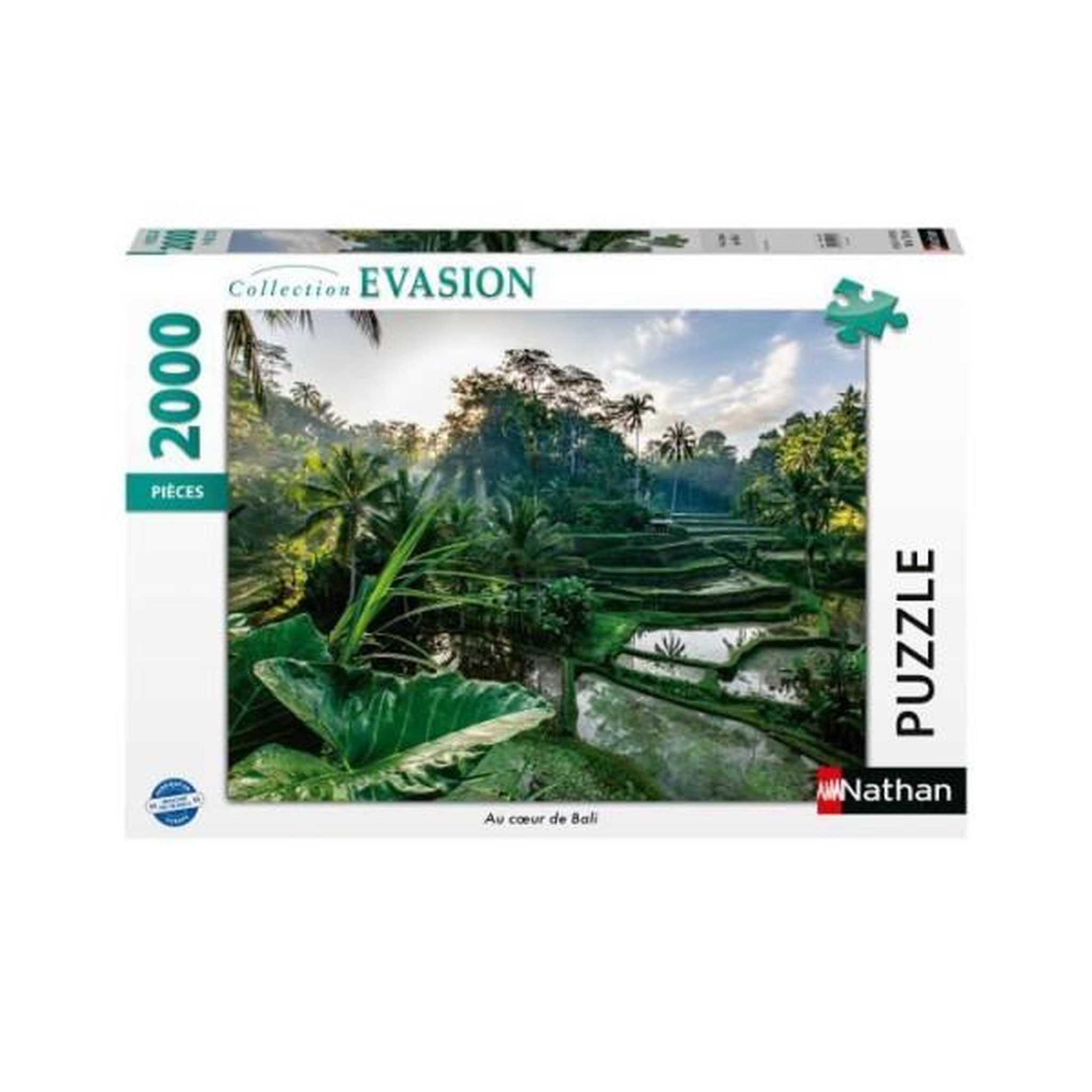 Voir la diapositive 3 : RAVENSBURGER Puzzle 2000 pieces au coeur de bali, adultes et enfants des 14 ans, collection évasion, 12001518, nathan