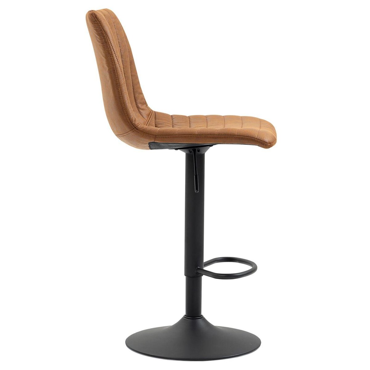 IDIMEX Lot de 2 tabourets de bar VENEZA en tissu suédine