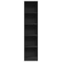 Voir la diapositive 4 : VIDAXL Bibliotheque noir 40x24x176 cm bois d'ingenierie