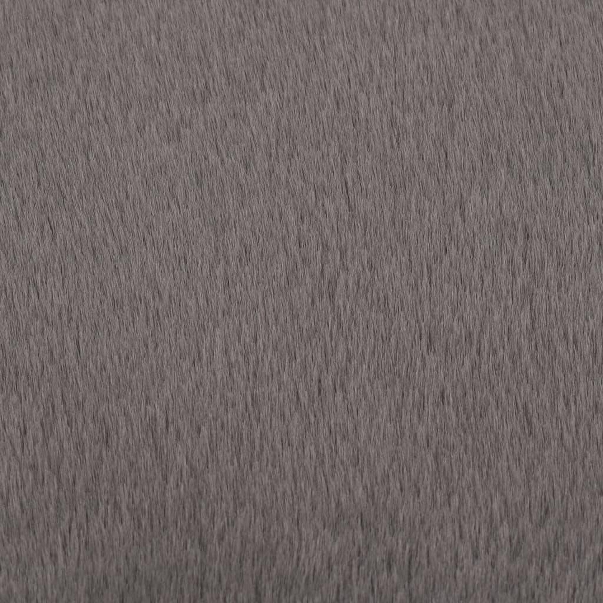 Voir la diapositive 4 : VIDAXL Tapis 160 cm Fausse fourrure de lapin Gris fonce