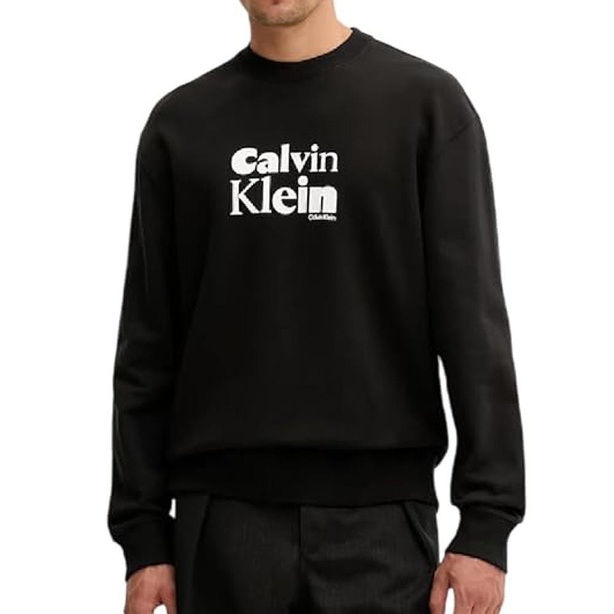 CALVIN KLEIN JEANS Sweat Noir Homme Calvin Klein Jeans Calvi. Coloris disponibles : Noir