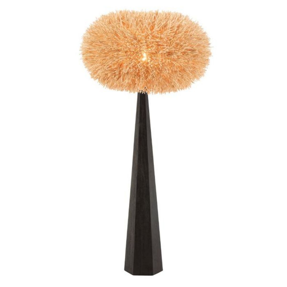 Paris Prix Pied de Lampadaire Déco  Octogonale  140cm Noir