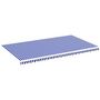 Voir la diapositive 2 : VIDAXL Tissu de remplacement pour auvent Bleu et blanc 6x3,5 m