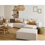 Voir la diapositive 2 : BEST MOBILIER Topaze - canapé panoramique - 7 places - convertible avec coffre - en tissu
