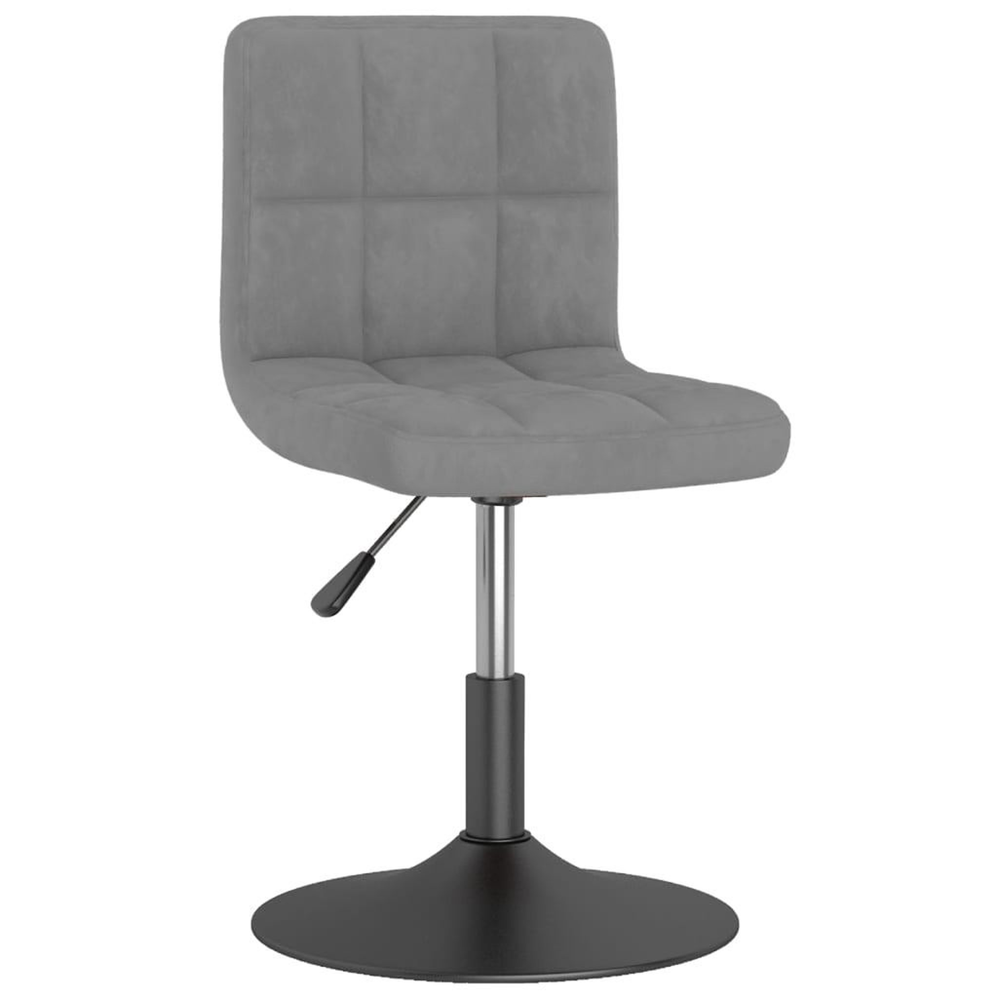 Voir la diapositive 2 : VIDAXL Chaises pivotantes a manger lot de 4 gris clair velours