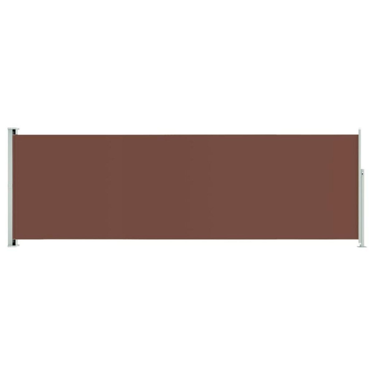 VIDAXL Auvent lateral retractable de patio 200x600 cm Marron