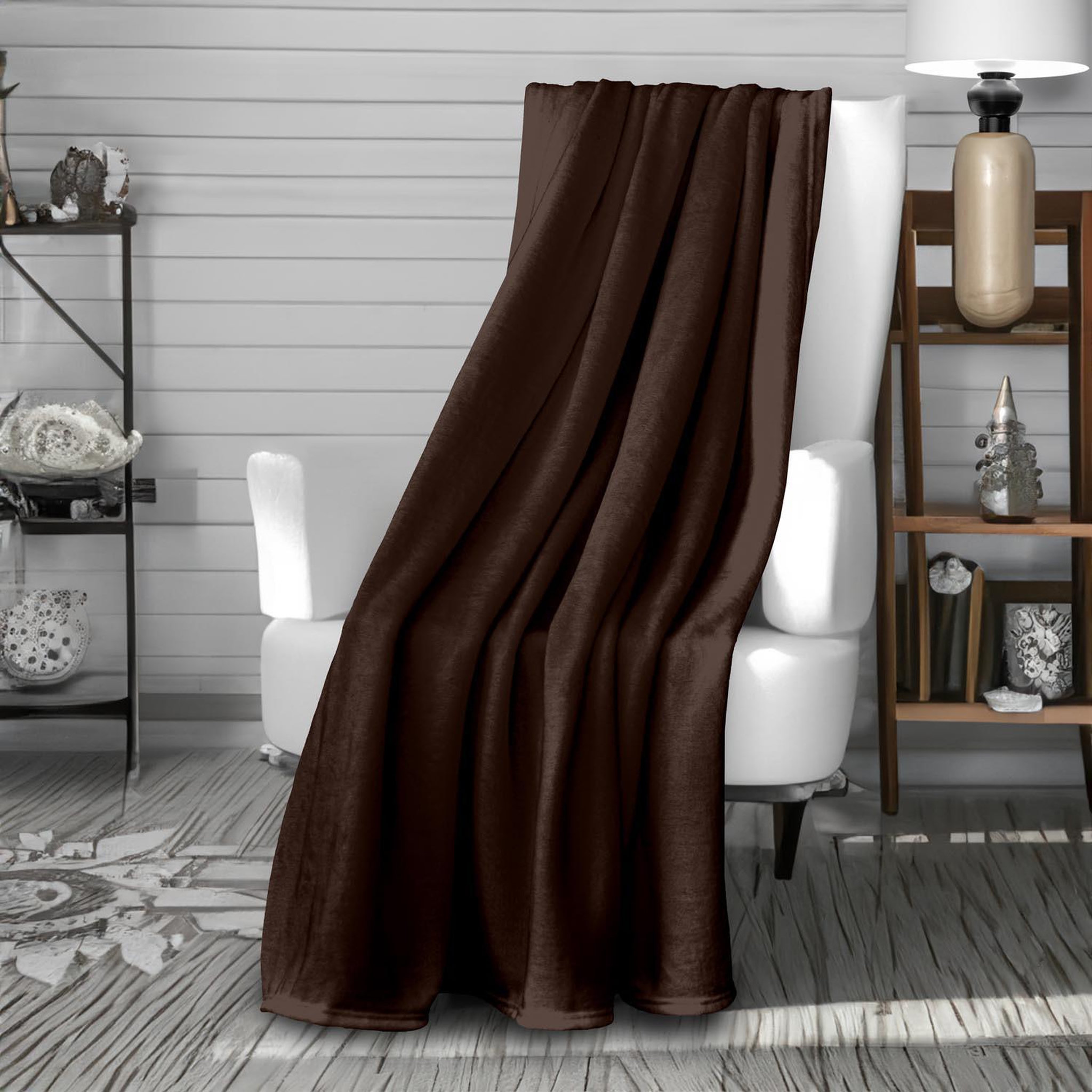 Voir la diapositive 2 : SOLEIL D'OCRE Couverture, plaid en flanelle calin par soleil d'ocre