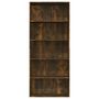 Voir la diapositive 4 : VIDAXL Bibliotheque 5 niveaux Chene fume 80x30x189cm Bois d'ingenierie