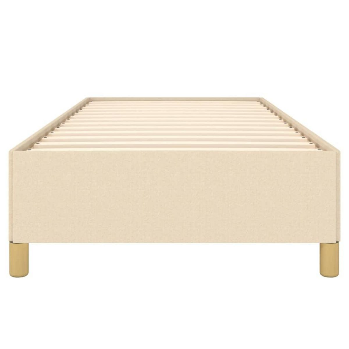 VIDAXL Cadre de lit sans matelas creme 80x200 cm tissu