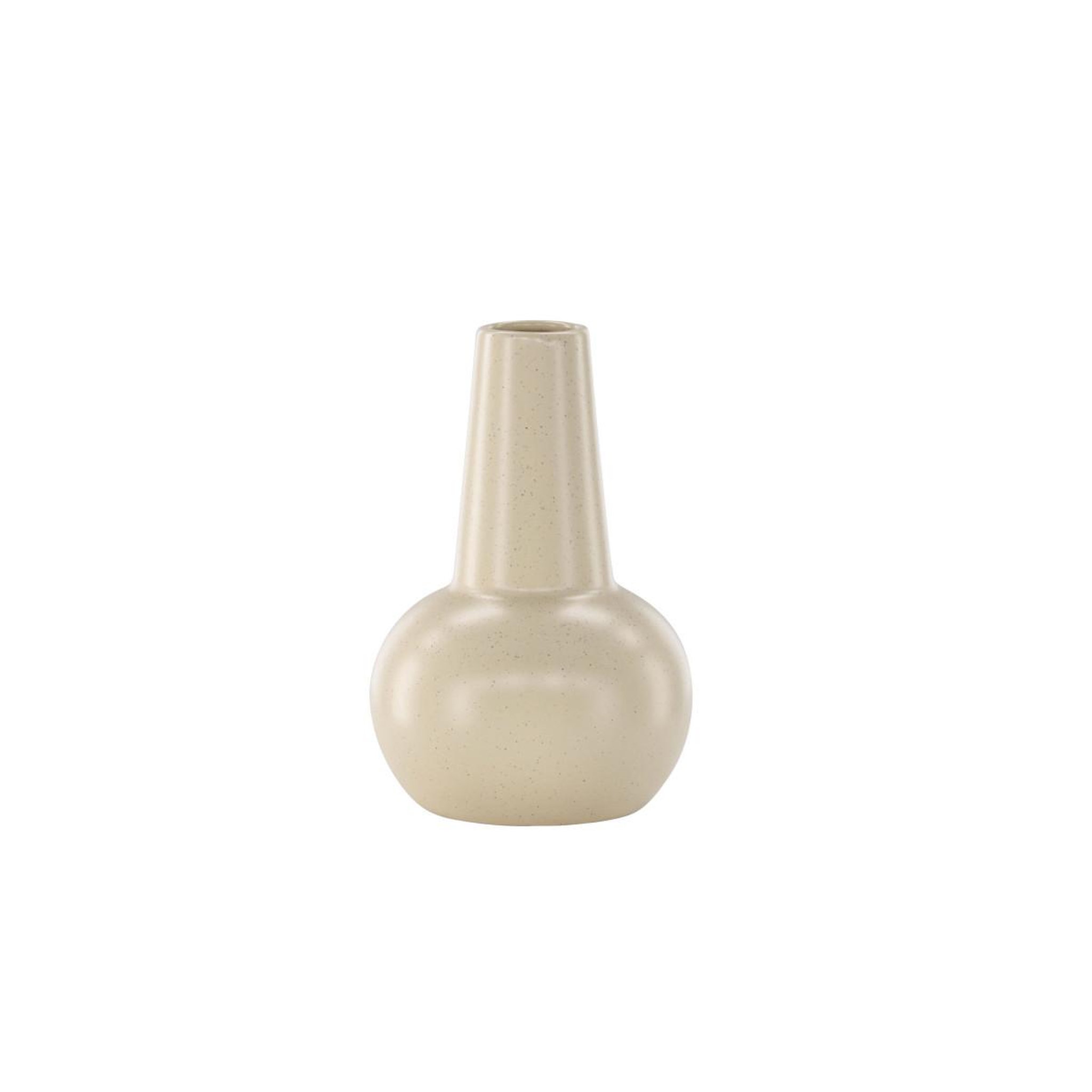 Voir la diapositive 3 : Paris Prix Vase design en céramique  lane  22cm beige & noir