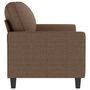 Voir la diapositive 4 : VIDAXL Canape a 2 places Marron 140 cm Tissu