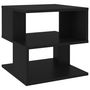 Voir la diapositive 2 : VIDAXL Table d appoint Noir 40x40x40 cm Aggloméré