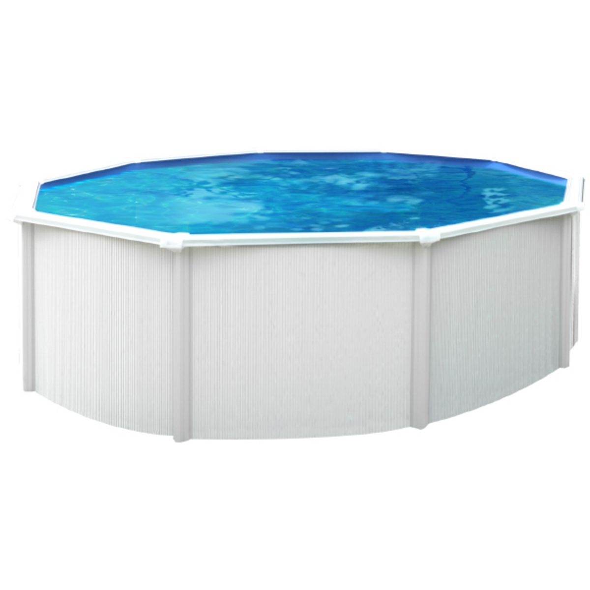 trigano Piscine hors sol acier ronde - Blanche - 3,65 x 1,20 m - SAPHIR